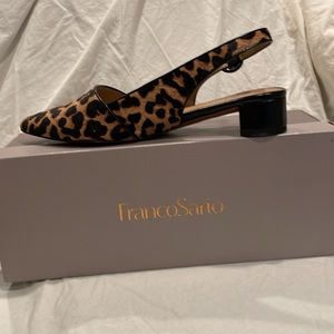 Cheetah slingbacks